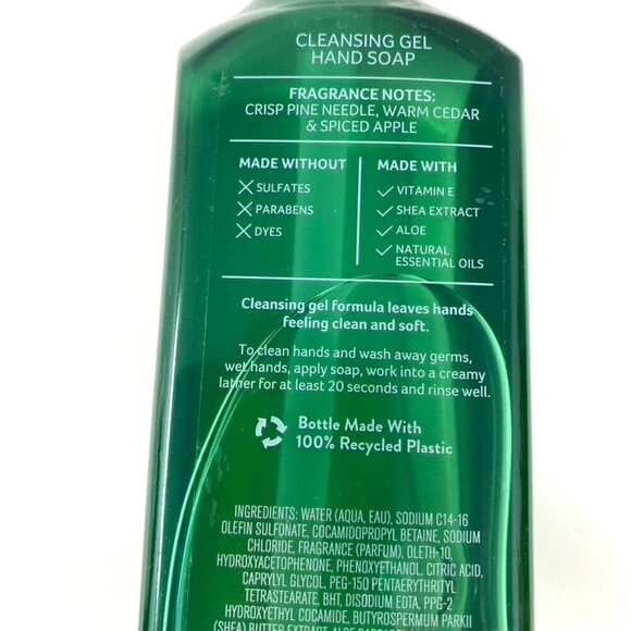 Bath & Body Works 2-Pack Cleansing Gel Hand Soap Tree Farm 8 Fl Oz - Picture 5 of 6